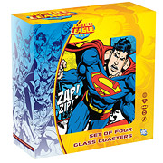 DC Comics Glass Coasters Set 4-Pack